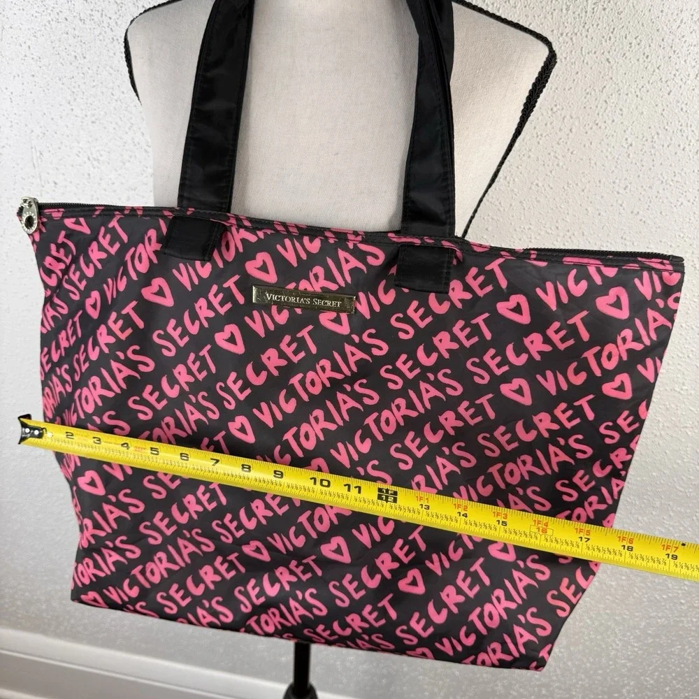 Victorias Secret Large Pink and Black Tote Bag Limited Edition Tote Bag